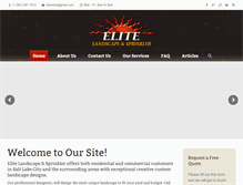 Tablet Screenshot of elitelandscapeutah.com